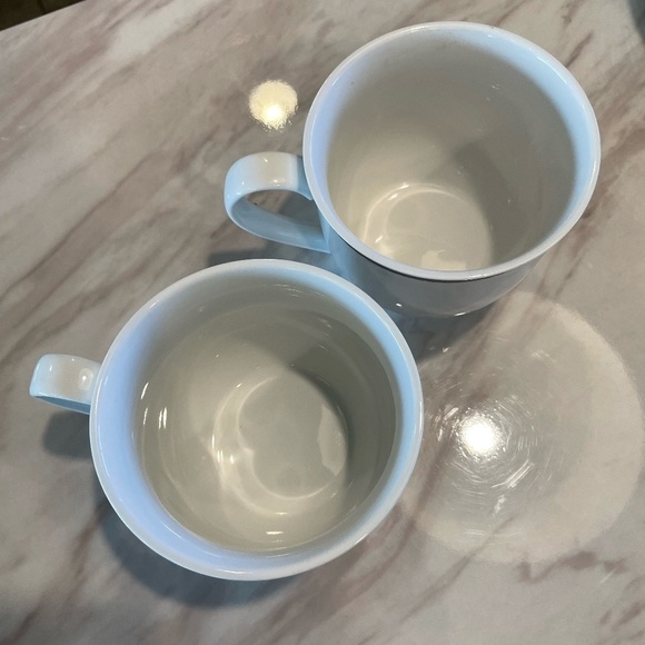 SET OF 2 LANDS' END PORCELAIN COFFEE/HOT CHOCOLATE MUGS - Picture 4 of 5